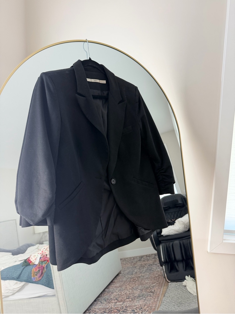 Gibson Black Single-Button Tailored Blazer